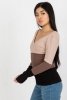 Bluzka Model RV-BZ-8429.31P Black/Beige - Rue Paris